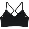 AUROLA Serpent Seamless Sports Bras for Women,Backless Padded Strappy Workout Gym Yoga Crop Tops(Solid-black)