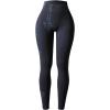 AUROLA Serpent Snake Seamless Scrunch Workout Leggings for Women,Girls Squat Proof Ribbed Thick Active Gym Pants(Dark Grey)