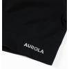 AUROLA Serpent Snake Seamless Workout T-Shirts for Women,Short Sleeve Crop Top Gym Yoga Athletic Shirts Tee(Solid-black)