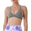 AUROLA Venus Women Sports Bras Backless Strappy Workout Bra, Low Support Removable Padded Gym Bras(Floral-khaki)