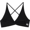 AUROLA Venus Women Sports Bras Backless Strappy Workout Bra, Low Support Removable Padded Gym Bras(Venus-solid-black)