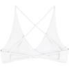 AUROLA Venus Women Sports Bras Backless Strappy Workout Bra, Low Support Removable Padded Gym Bras(Venus-solid-crescent White)
