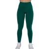 AUROLA Workout Leggings for Women Seamless Scrunch Tights Tummy Control Gym Fitness Girl Sport Active Yoga Pants(Alpine Green)