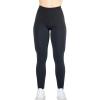 AUROLA Workout Leggings for Women Seamless Scrunch Tights Tummy Control Gym Fitness Girl Sport Active Yoga Pants(Black)