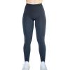AUROLA Workout Leggings for Women Seamless Scrunch Tights Tummy Control Gym Fitness Girl Sport Active Yoga Pants(Black Marl)