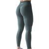 AUROLA Workout Leggings for Women Seamless Scrunch Tights Tummy Control Gym Fitness Girl Sport Active Yoga Pants(Dark Green)