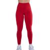 AUROLA Workout Leggings for Women Seamless Scrunch Tights Tummy Control Gym Fitness Girl Sport Active Yoga Pants(Fiery Red)