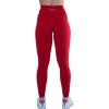 AUROLA Workout Leggings for Women Seamless Scrunch Tights Tummy Control Gym Fitness Girl Sport Active Yoga Pants(Fiery Red)