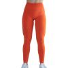 AUROLA Workout Leggings for Women Seamless Scrunch Tights Tummy Control Gym Fitness Girl Sport Active Yoga Pants(Flame Orange)