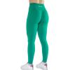 AUROLA Workout Leggings for Women Seamless Scrunch Tights Tummy Control Gym Fitness Girl Sport Active Yoga Pants(Golf Green)