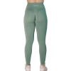 AUROLA Workout Leggings for Women Seamless Scrunch Tights Tummy Control Gym Fitness Girl Sport Active Yoga Pants(Iceberg Green)