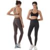 AUROLA Workout Leggings for Women Seamless Scrunch Tights Tummy Control Gym Fitness Girl Sport Active Yoga Pants(Mocha)