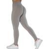 AUROLA Workout Leggings for Women Seamless Scrunch Tights Tummy Control Gym Fitness Girl Sport Active Yoga Pants(Silver Sconce)