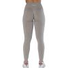 AUROLA Workout Leggings for Women Seamless Scrunch Tights Tummy Control Gym Fitness Girl Sport Active Yoga Pants(Silver Sconce)