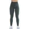 AUROLA Workout Leggings for Women Seamless Scrunch Tights Tummy Control Gym Fitness Girl Sport Active Yoga Pants(Steel Grey)