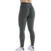 AUROLA Workout Leggings for Women Seamless Scrunch Tights Tummy Control Gym Fitness Girl Sport Active Yoga Pants(Steel Grey)