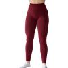 AUROLA Workout Leggings for Women Seamless Scrunch Tights Tummy Control Gym Fitness Girl Sport Active Yoga Pants(Sun Dried Tomato)