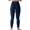 AUROLA Workout Leggings for Women Seamless Scrunch Tights Tummy Control Gym Fitness Girl Sport Active Yoga Pants(Tuxedo Blue)