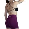 AUROLA Workout Sports Bras Women Athletic Removable Backless Strappy Criss Cross Light Support Gym Fitness Yoga Crop Bra(Black)