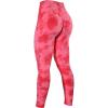 AUROLA Dream Collection Workout Leggings for Women High Waist Seamless Scrunch Athletic Running Gym Fitness Active Pants(Pink Fire Tie Dye)
