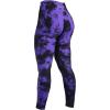 AUROLA Dream Collection Workout Leggings for Women High Waist Seamless Scrunch Athletic Running Gym Fitness Active Pants(Purple-black Tie Dye)
