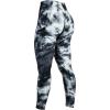 AUROLA Dream Collection Workout Leggings for Women High Waist Seamless Scrunch Athletic Running Gym Fitness Active Pants(White-black Tie Dye)