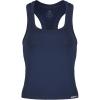 AUROLA Essentials Seamless Sleeveless Racerback Top,Women Subtle Marl Workout Square Neck Fitted Tank(Tuxedo Blue)
