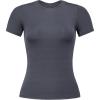 AUROLA Everyday Fitted T-Shirt for Women,Crew Neck Basic Short Sleeves T ShirtCrop Tops Modal Slim Fit Tee(Asphalt Grey)