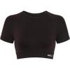 AUROLA Influence Crop Top Workout Shirts for Women, Ultra-Soft Seamless Gym T Shirts Short Sleeve Running Workout Tops(Coffee)