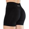 AUROLA Intensify V2.0 Women’s Workout Shorts Athletic Running Shorts, Seamless High Waist Gym Yoga Shorts(Black)