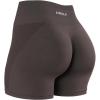 AUROLA Intensify V2.0 Women’s Workout Shorts Athletic Running Shorts, Seamless High Waist Gym Yoga Shorts(Chestnut Brown)