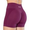 AUROLA Intensify V2.0 Women’s Workout Shorts Athletic Running Shorts, Seamless High Waist Gym Yoga Shorts(Magenta)