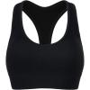 AUROLA Power Racerback Sport Bra for Women,Seamless Padded Active Workout Gym Yoga Crop Tank Top(Black)