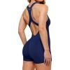 AUROLA Power Romper for Women Workout Yoga Gym Seamless One Piece Racerback Jumpsuit Tummy Control Padded Sports Bra(Pageant Blue)