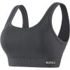 AUROLA Power Sports Bras for Women – Push Up Workout Bra Square Neck Yoga Bra Padded Low Impact Gym Bra Crop Top(Dark Grey)