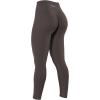 AUROLA Power Workout Leggings for Women Tummy Control Squat Proof Ribbed Thick Seamless Scrunch Active Pants(Chestnut Brown)