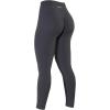 AUROLA Power Workout Leggings for Women Tummy Control Squat Proof Ribbed Thick Seamless Scrunch Active Pants(Dark Grey)