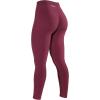 AUROLA Power Workout Leggings for Women Tummy Control Squat Proof Ribbed Thick Seamless Scrunch Active Pants(Magenta)
