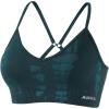 AUROLA Serpent Seamless Sports Bras for Women,Backless Padded Strappy Workout Gym Yoga Crop Tops(Serpent- Ponderosa Green)