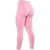 AUROLA Serpent Snake Seamless Scrunch Workout Leggings for Women,Girls Squat Proof Ribbed Thick Active Gym Pants(Sweet Pink)