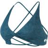 AUROLA Venus Women Sports Bras Backless Strappy Workout Bra, Low Support Removable Padded Gym Bras(Floral-deep Teal)