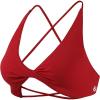 AUROLA Venus Women Sports Bras Backless Strappy Workout Bra, Low Support Removable Padded Gym Bras(Venus-solid-chili Red)