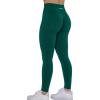 AUROLA Workout Leggings for Women Seamless Scrunch Tights Tummy Control Gym Fitness Girl Sport Active Yoga Pants(Alpine Green)