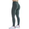 AUROLA Workout Leggings for Women Seamless Scrunch Tights Tummy Control Gym Fitness Girl Sport Active Yoga Pants(Dark Green)