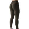 AUROLA Workout Leggings for Women Seamless Scrunch Tights Tummy Control Gym Fitness Girl Sport Active Yoga Pants(Dark Olive)