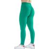 AUROLA Workout Leggings for Women Seamless Scrunch Tights Tummy Control Gym Fitness Girl Sport Active Yoga Pants(Golf Green)