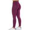 AUROLA Workout Leggings for Women Seamless Scrunch Tights Tummy Control Gym Fitness Girl Sport Active Yoga Pants(Magenta)