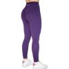 AUROLA Workout Leggings for Women Seamless Scrunch Tights Tummy Control Gym Fitness Girl Sport Active Yoga Pants(Petunia)