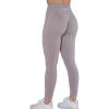 AUROLA Workout Leggings for Women Seamless Scrunch Tights Tummy Control Gym Fitness Girl Sport Active Yoga Pants(Raindrops)