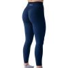 AUROLA Workout Leggings for Women Seamless Scrunch Tights Tummy Control Gym Fitness Girl Sport Active Yoga Pants(Tuxedo Blue)